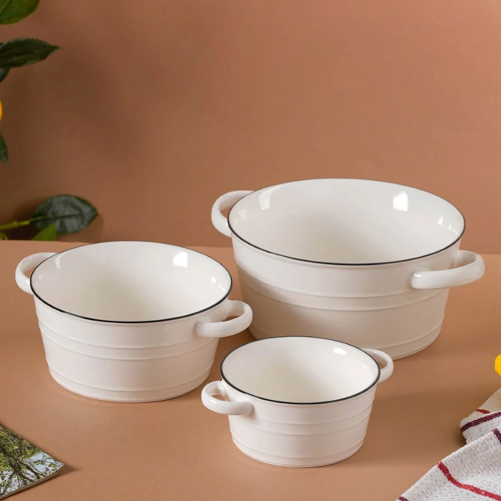 White Serving Bowl - Image 16