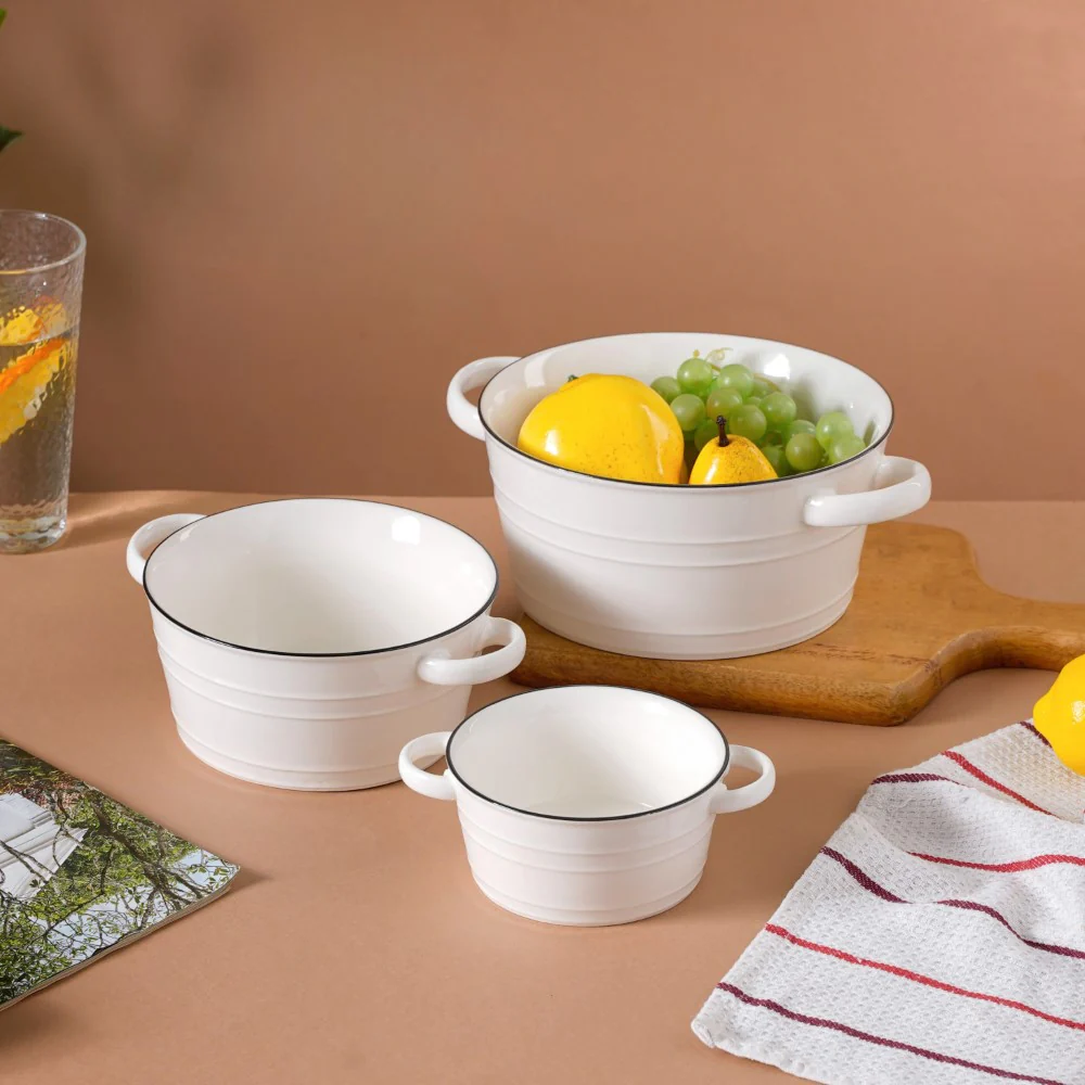 White Serving Bowl - Image 3