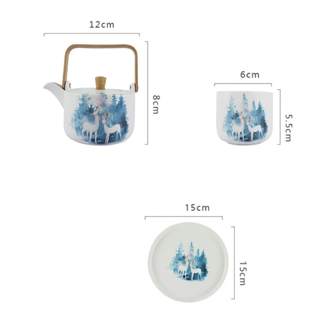 White Teapot Set - Image 11