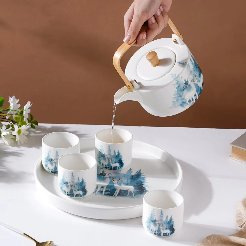 White Teapot Set - Image 7