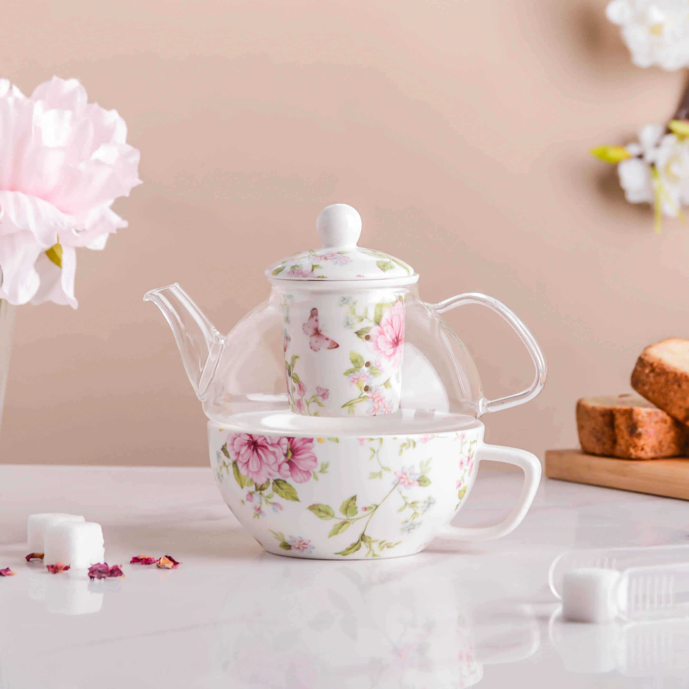 JARDIN White Teapot Set - Image 3