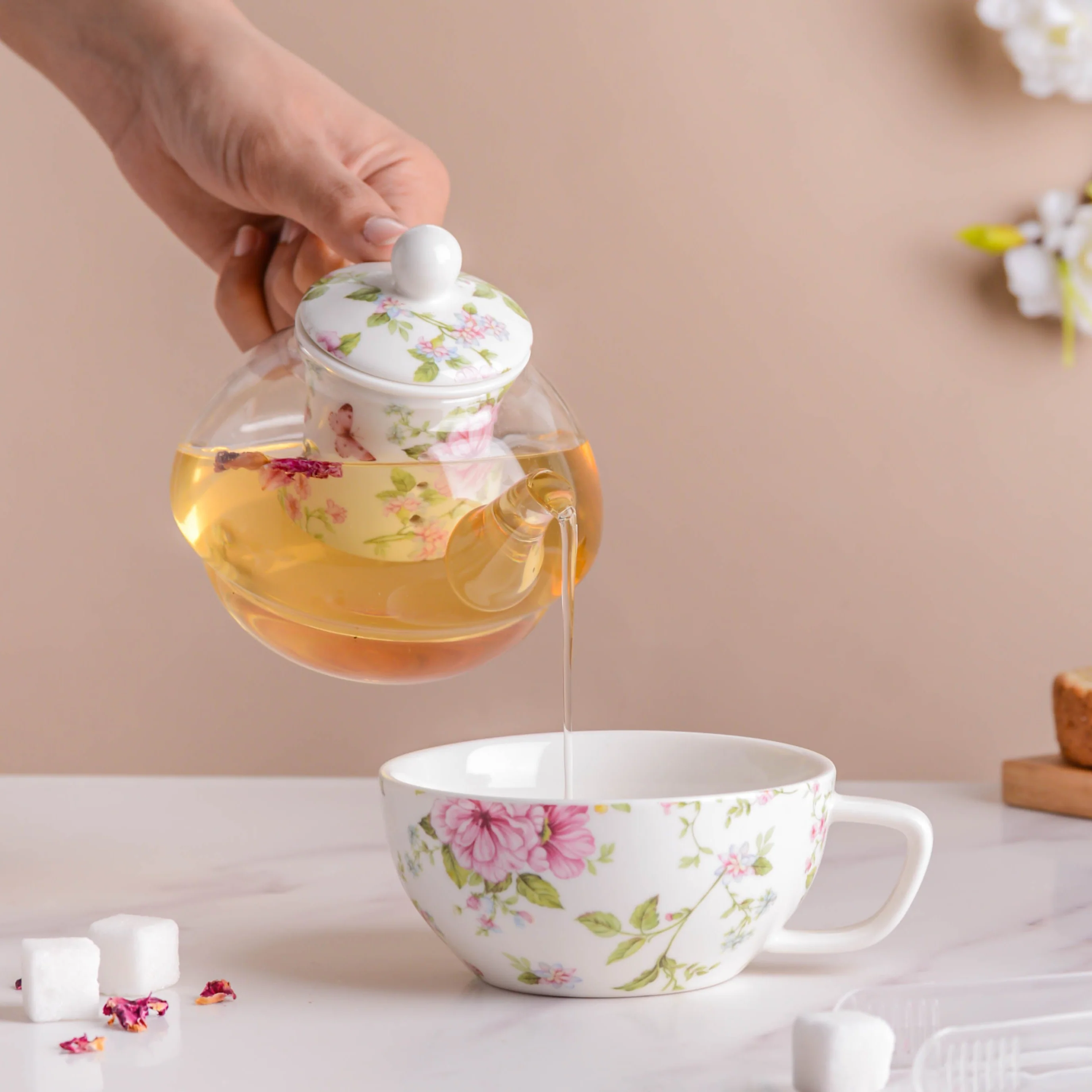 JARDIN White Teapot Set - Image 8