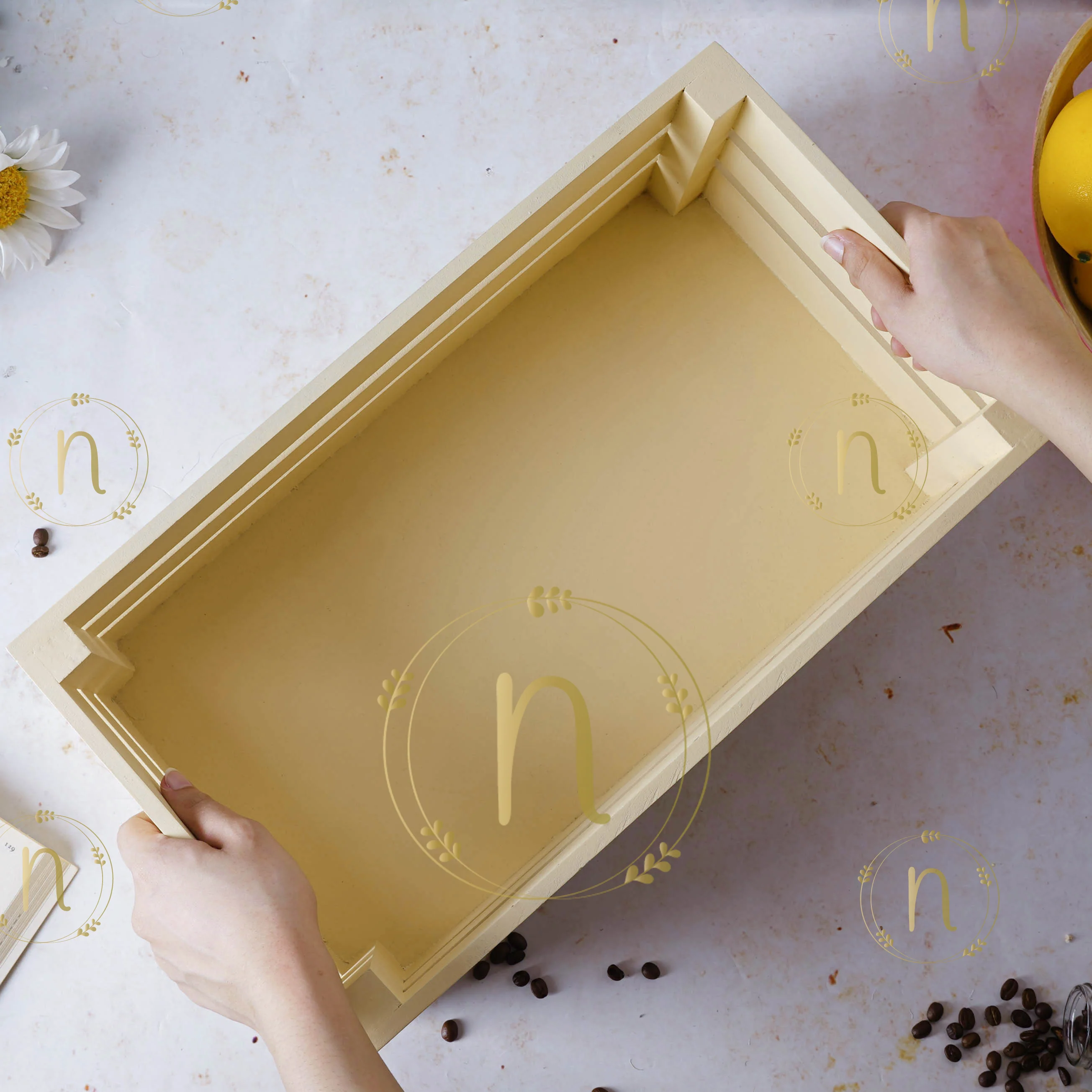 White Wooden Storage Crate - Image 6