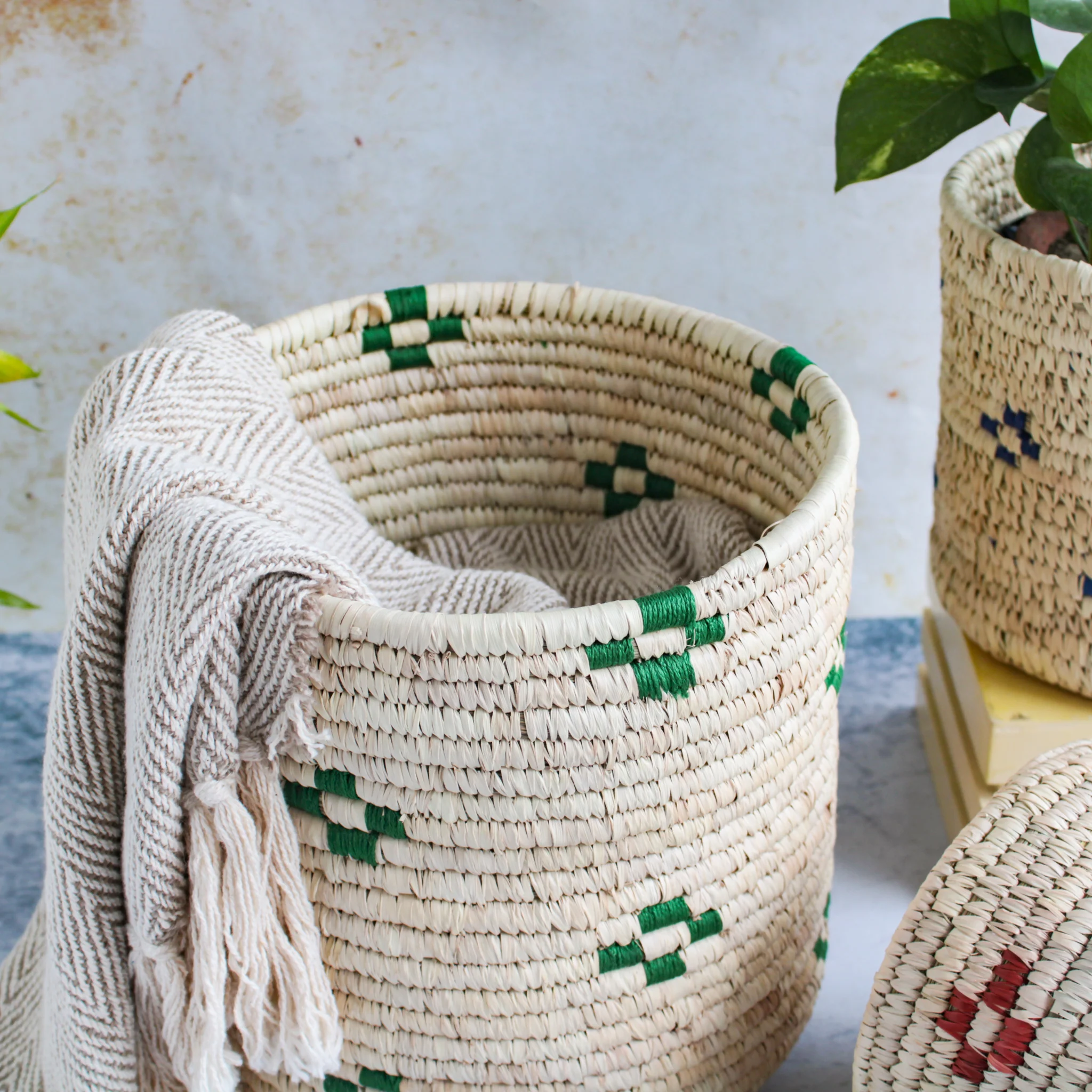 Wicker Planter Set of 3 - Image 7