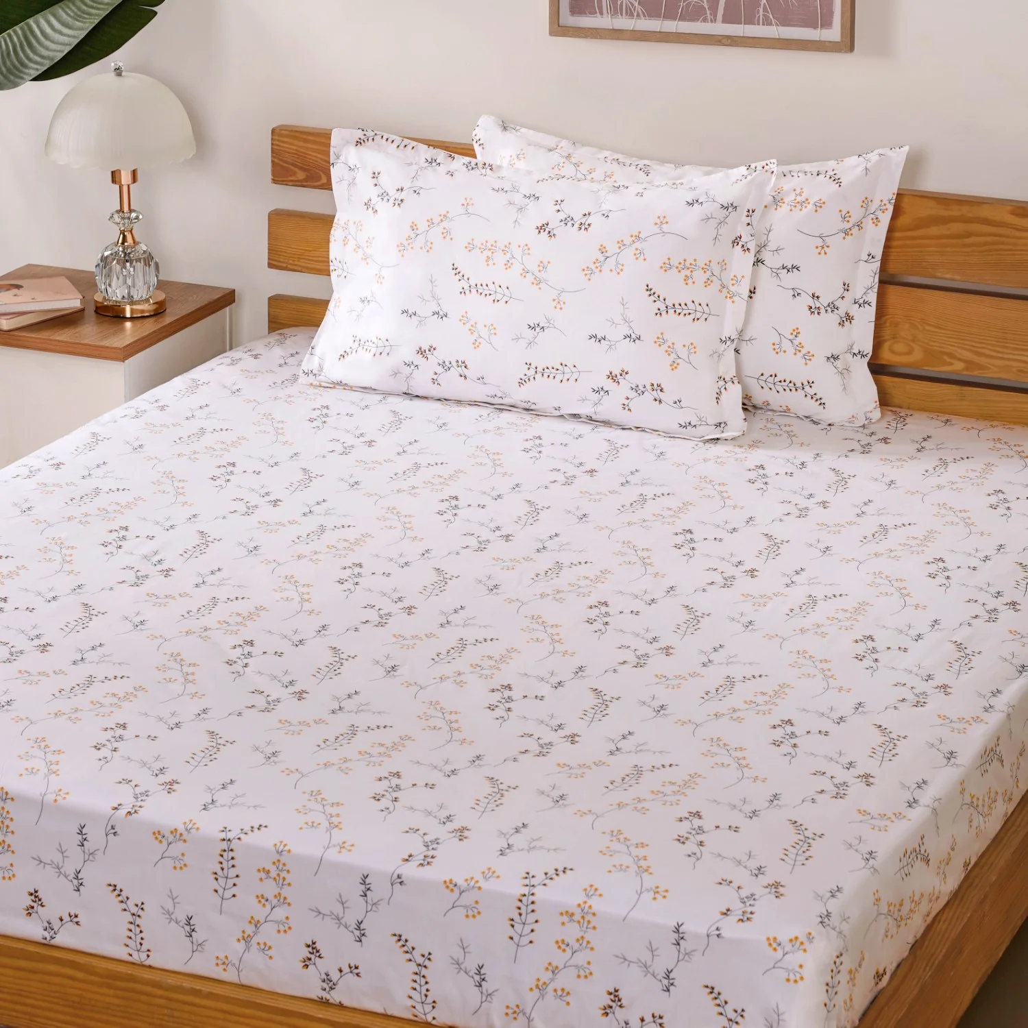 Wild Marigold 180 TC Pure Cotton Bedding Set Ultra Soft King Size 275x275 cm - Image 7