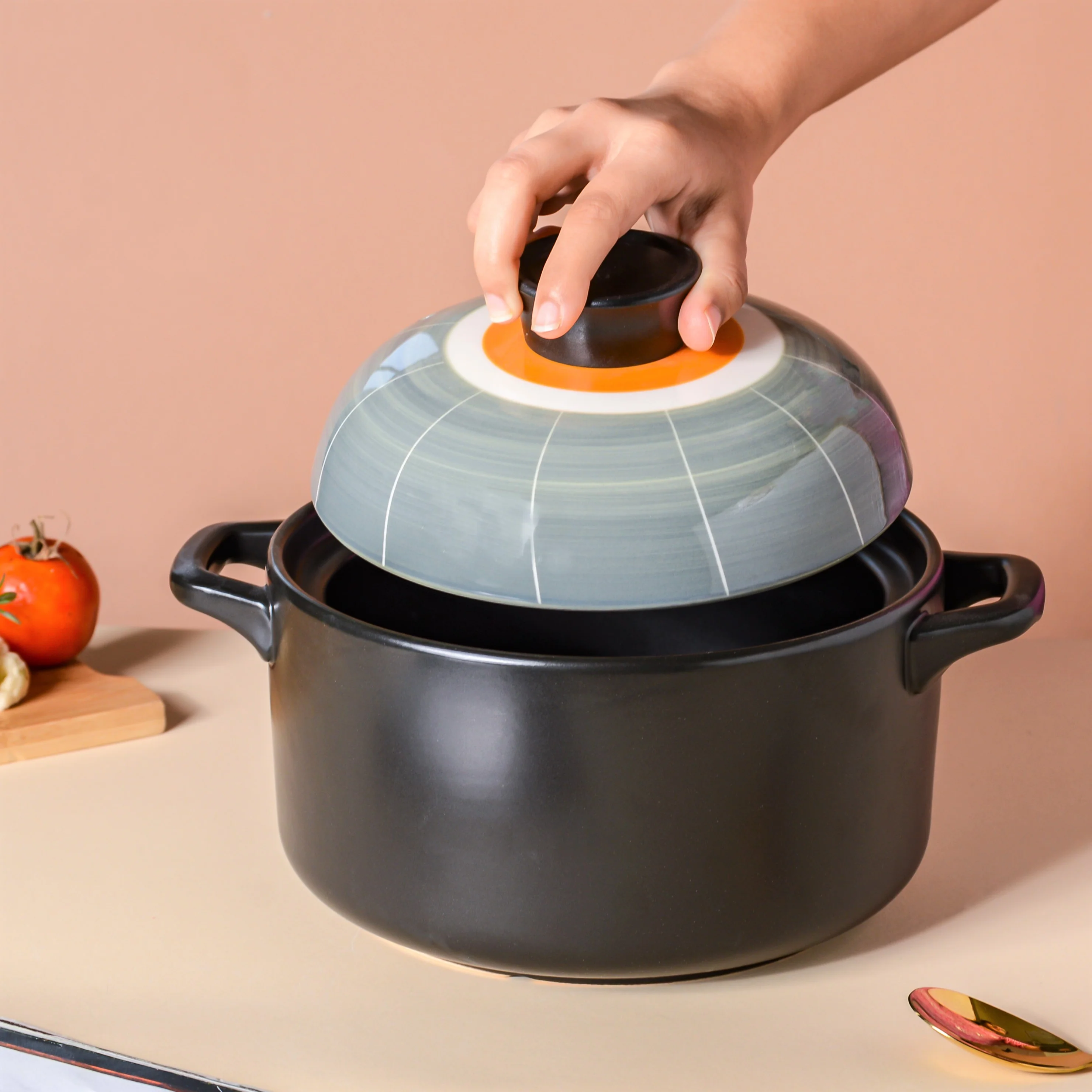 Willow Cooking Pot Grey - Image 4