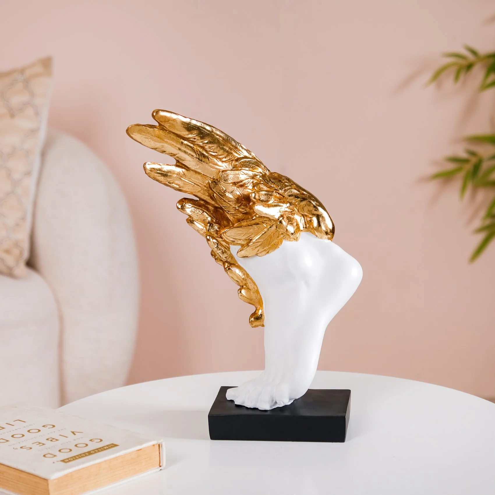 Winged Foot Of Mercury Decor Showpiece White - Image 3