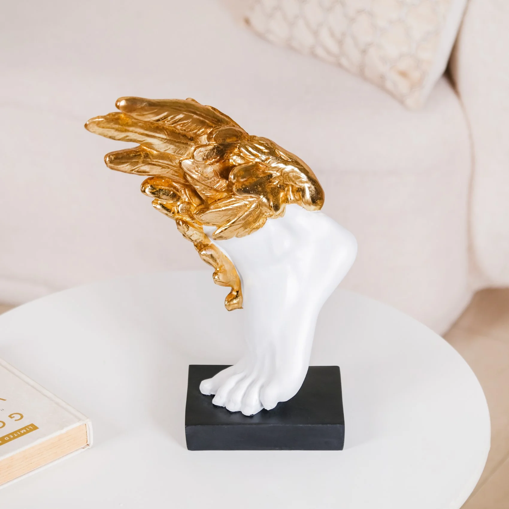 Winged Foot Of Mercury Decor Showpiece White - Image 8