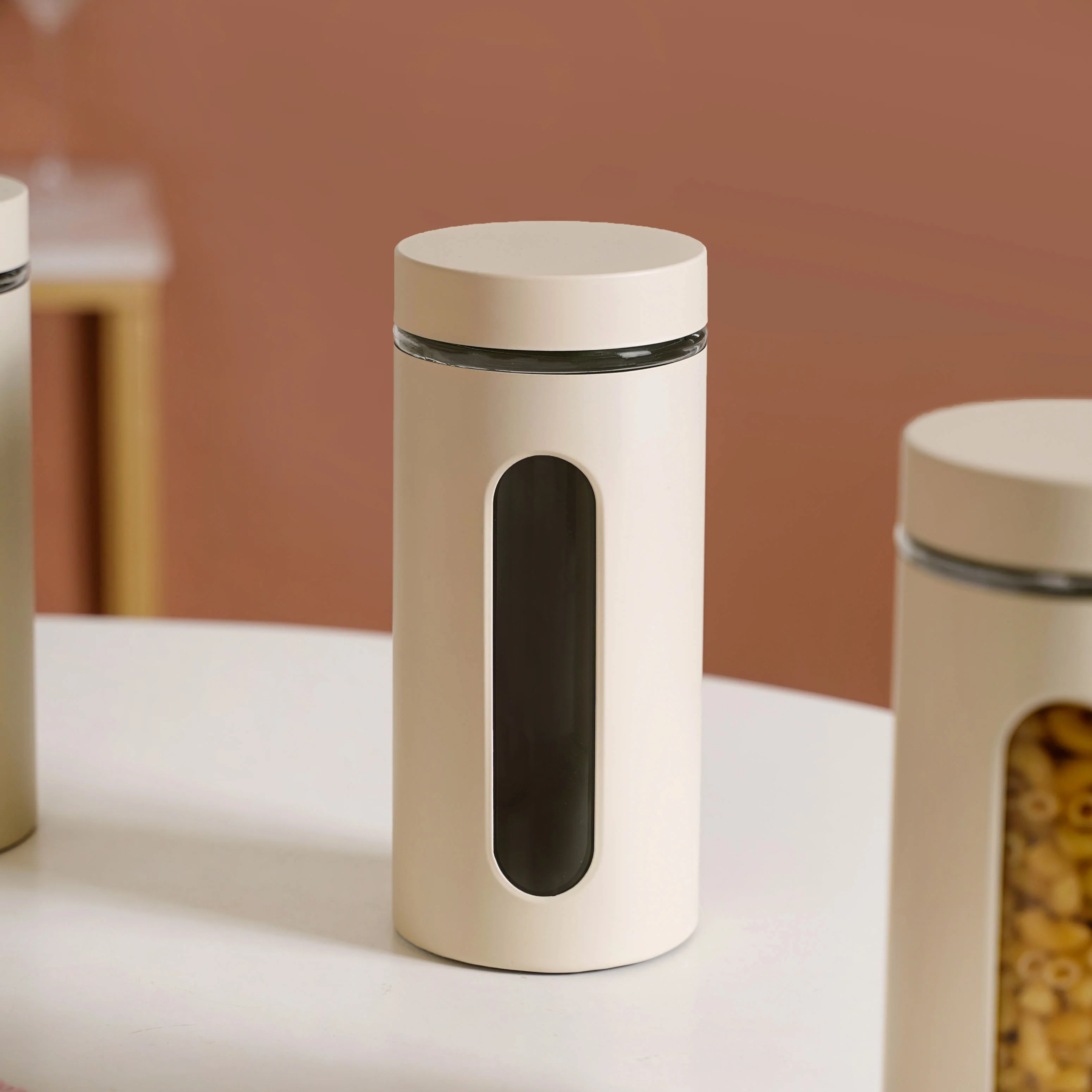 Winnie Modular Glass Canister With Metal Cover Set Of 4 1500ml - Image 8