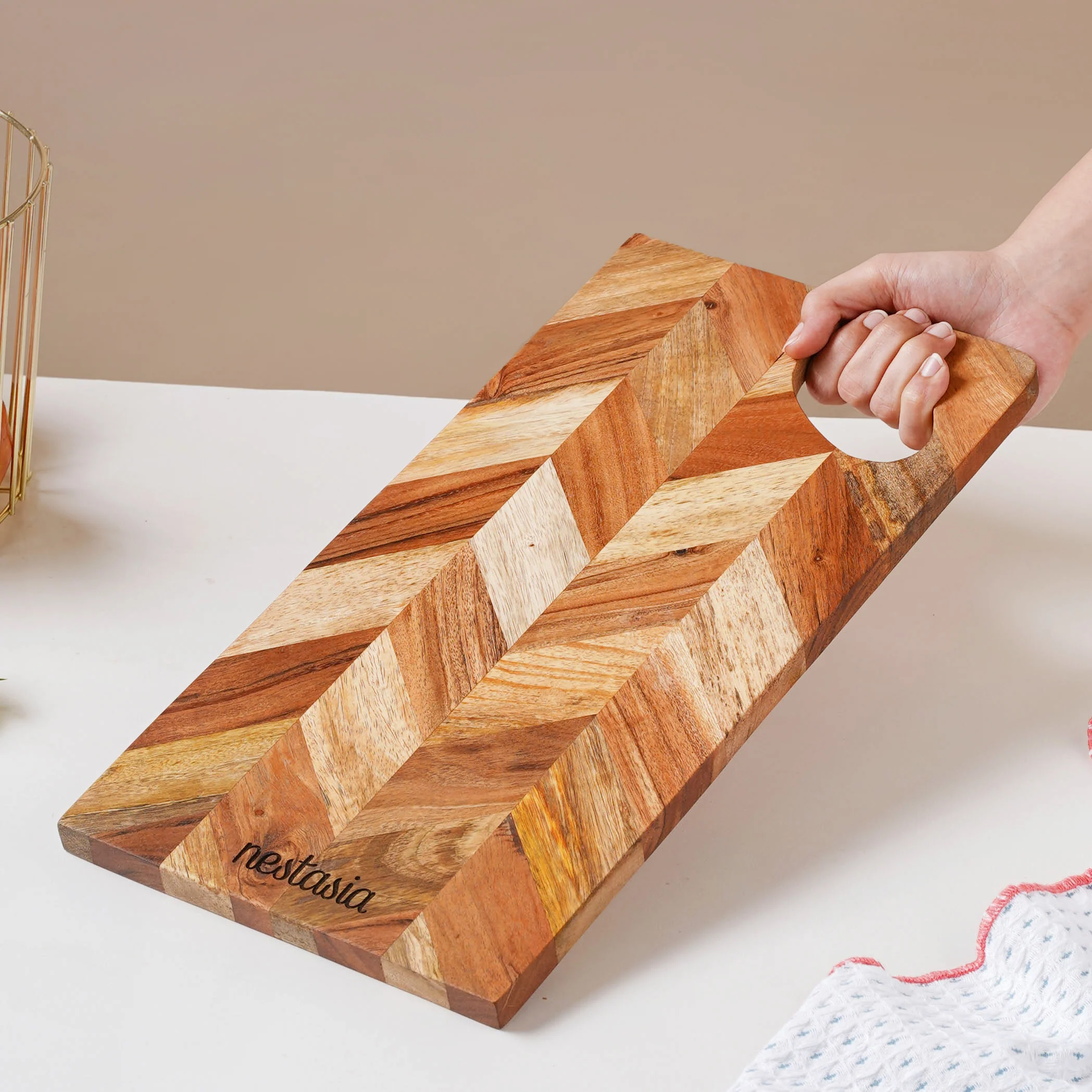 Wooden Chopping Board 15 Inch - Image 5