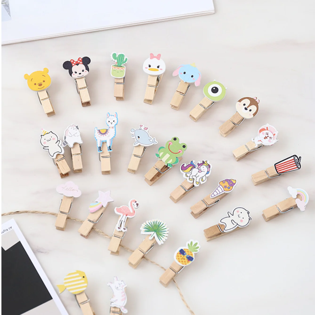 Wooden Hanging Clips - Set of 10 - Image 10