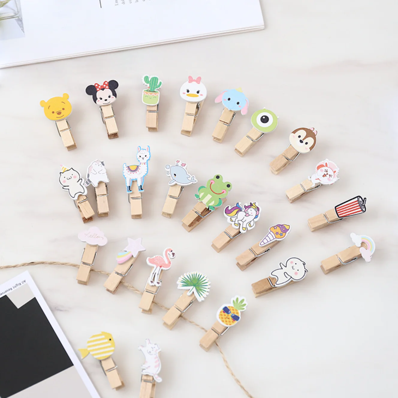 Wooden Hanging Clips - Set of 10 - Image 5