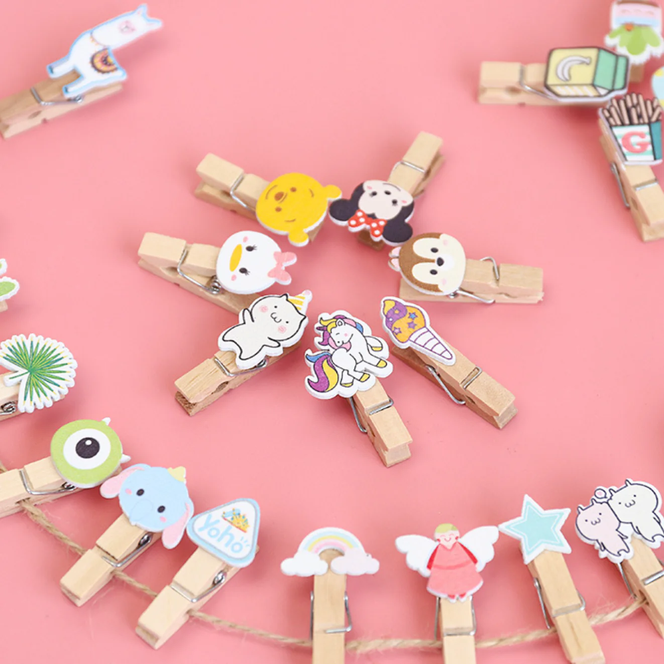 Wooden Hanging Clips - Set of 10 - Image 6
