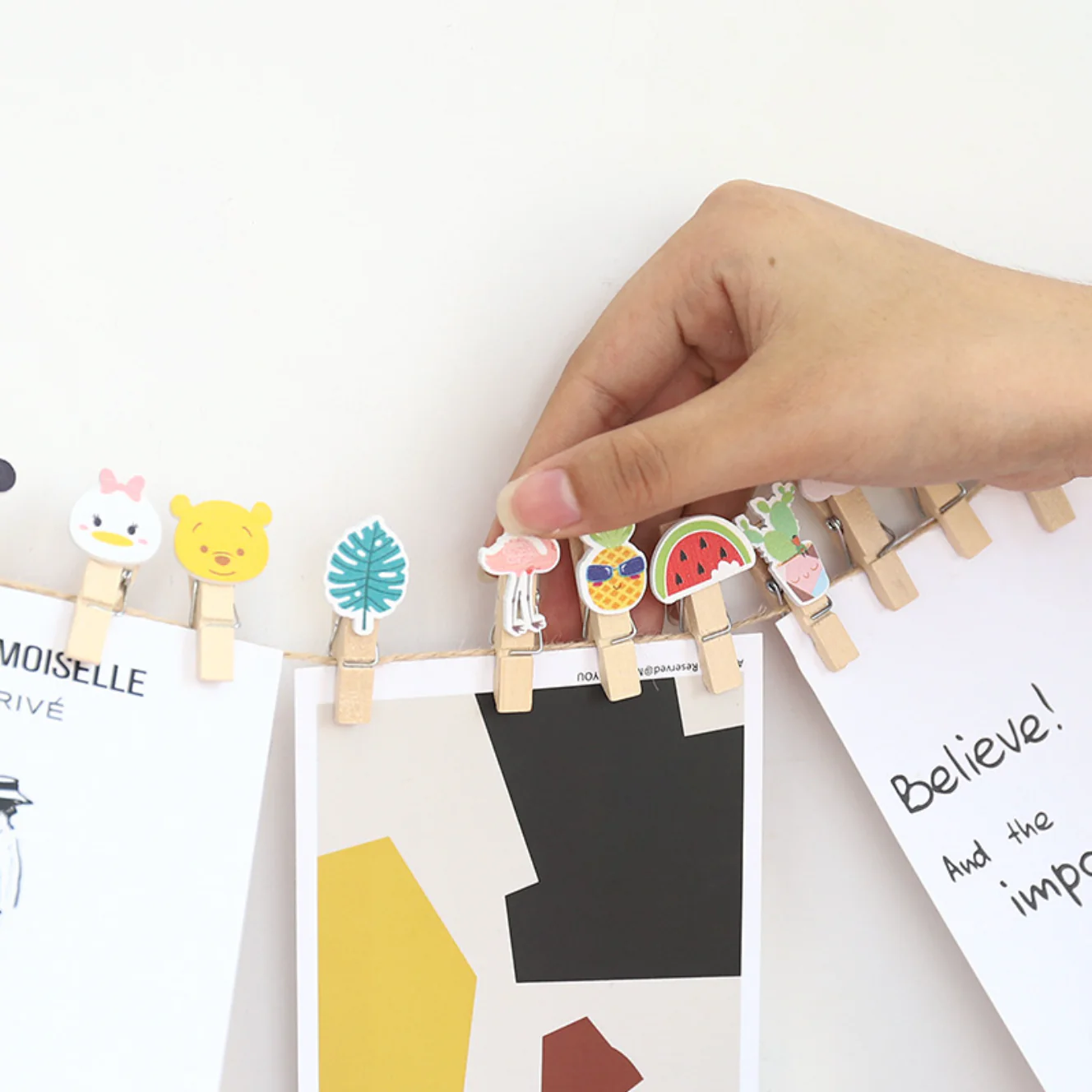 Wooden Hanging Clips - Set of 10 - Image 7