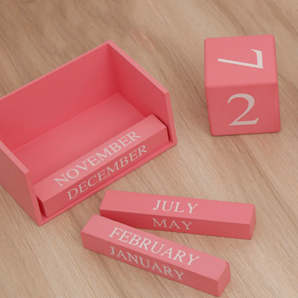 Pink Table Calendar - Image 4