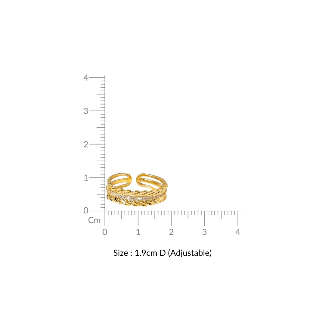 Wreath Of Gold Statement Ring - Image 3