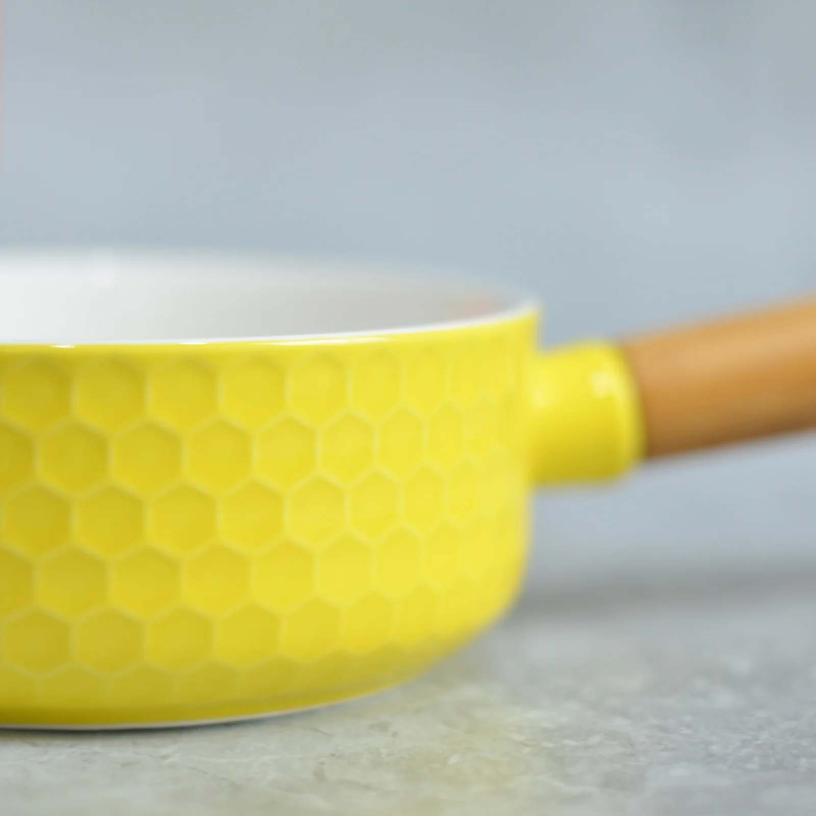 Yellow Bowl with Handle - Image 7