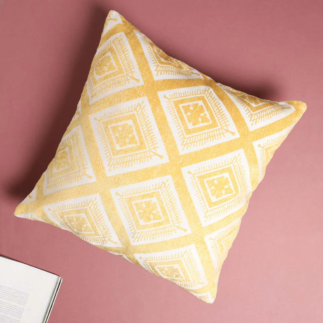 Yellow Chair Cushion Cover - Image 2
