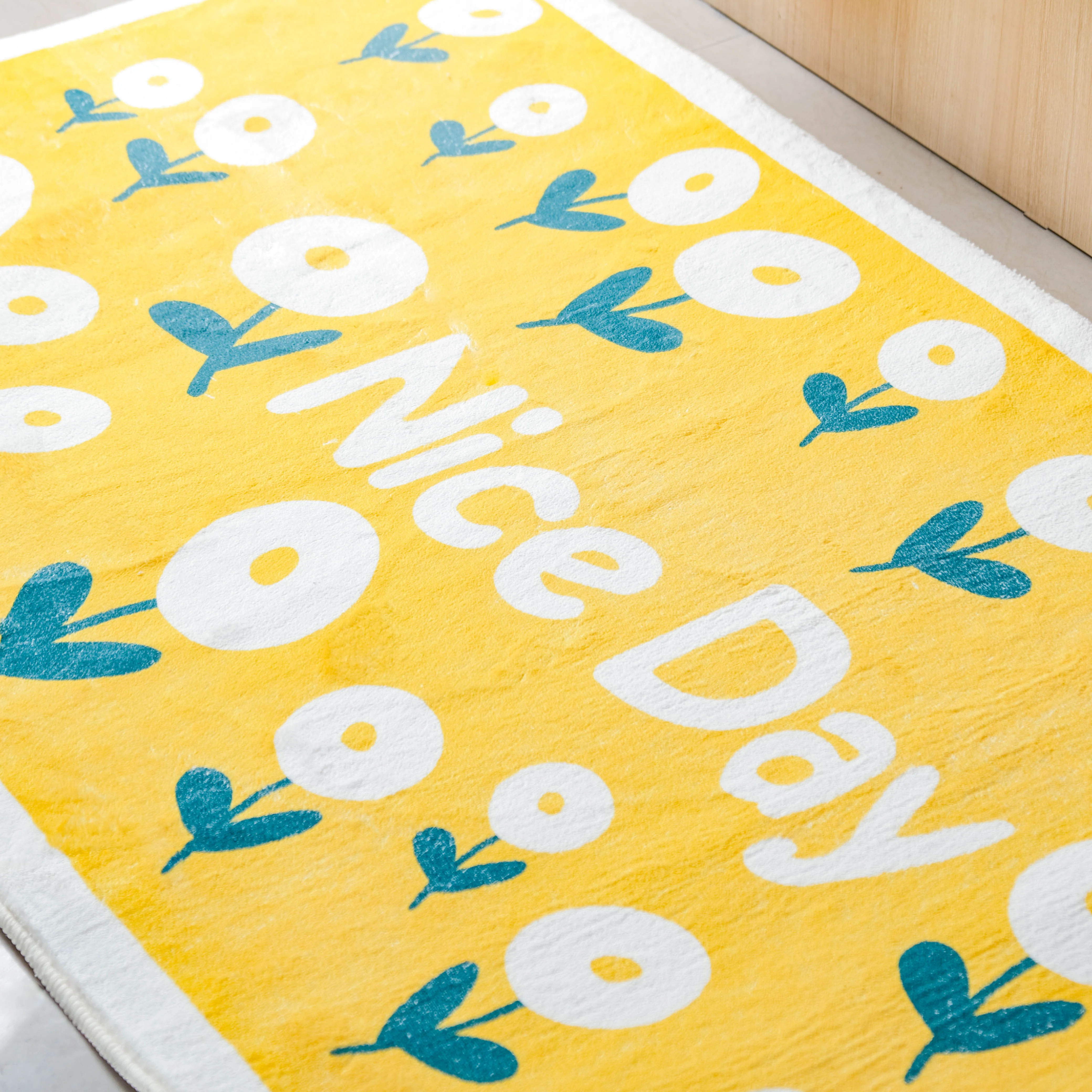 Yellow Floor Runner Rug Large - Image 3