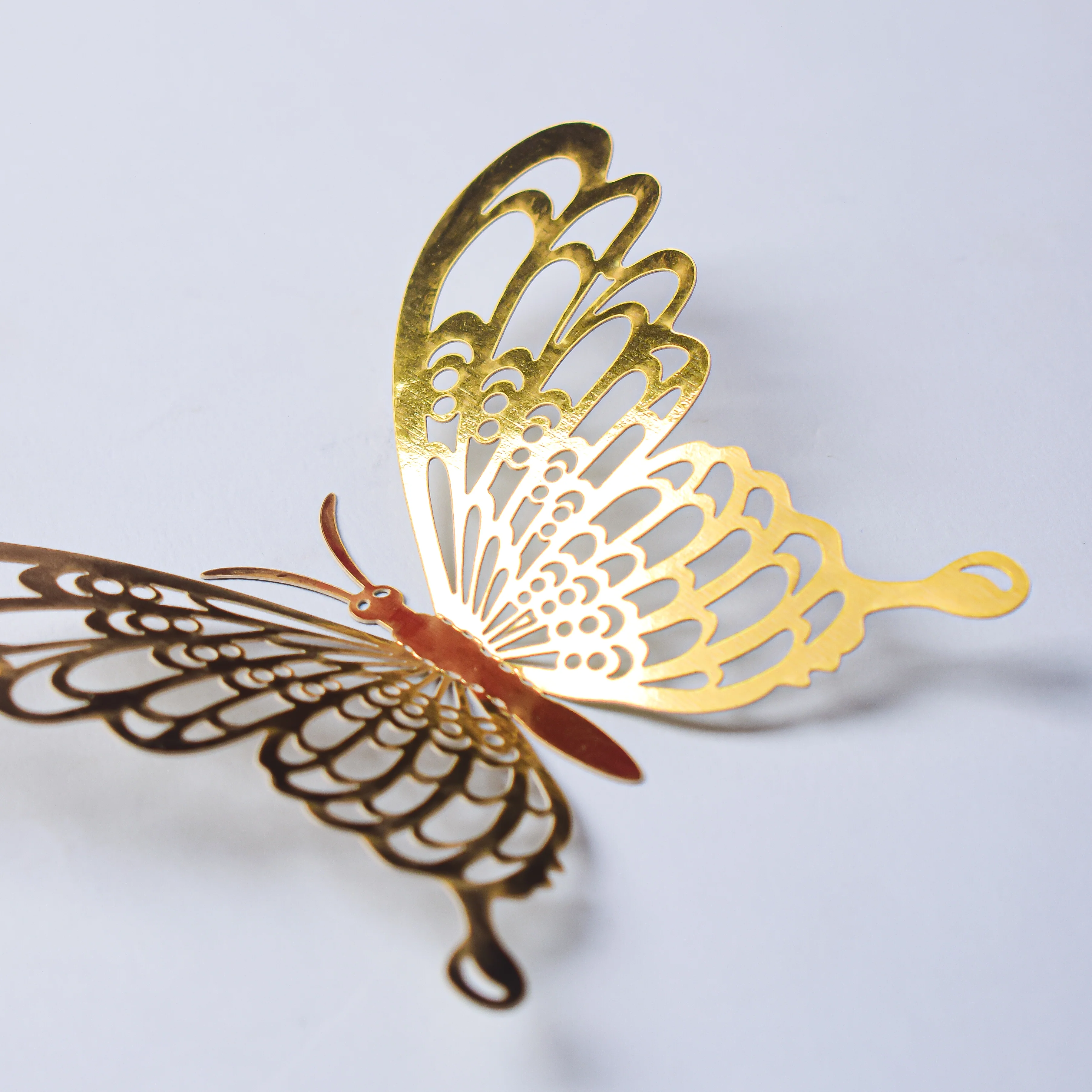 Yellow Gold Butterfly 3D Wall Stickers Set Of 36 - Image 4