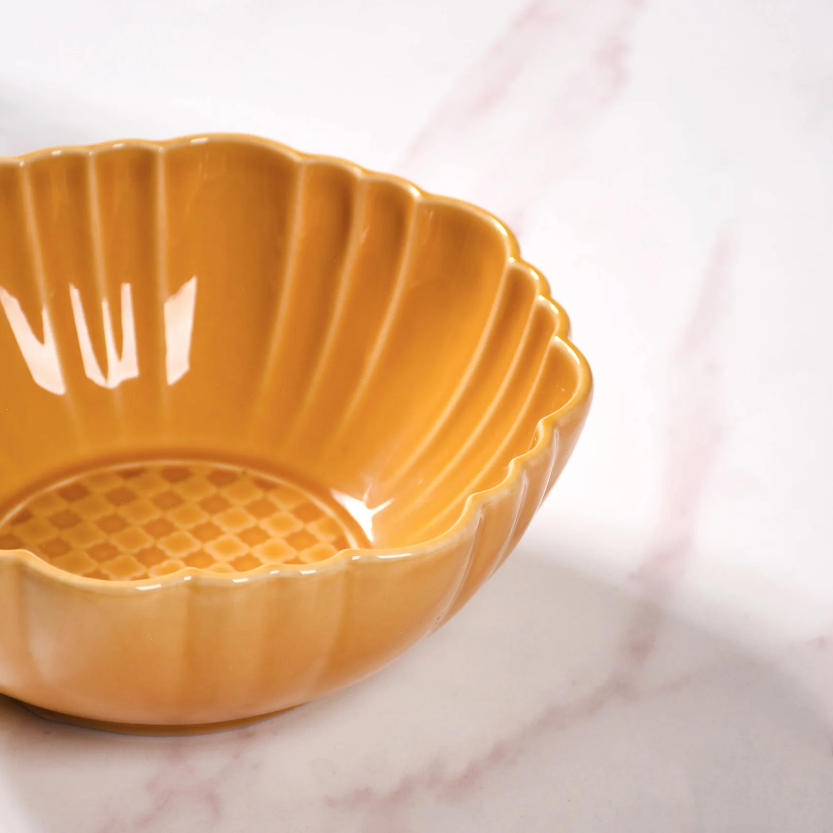 Yellow Ochre Serving Bowl Set Of 2 1200ml - Image 7
