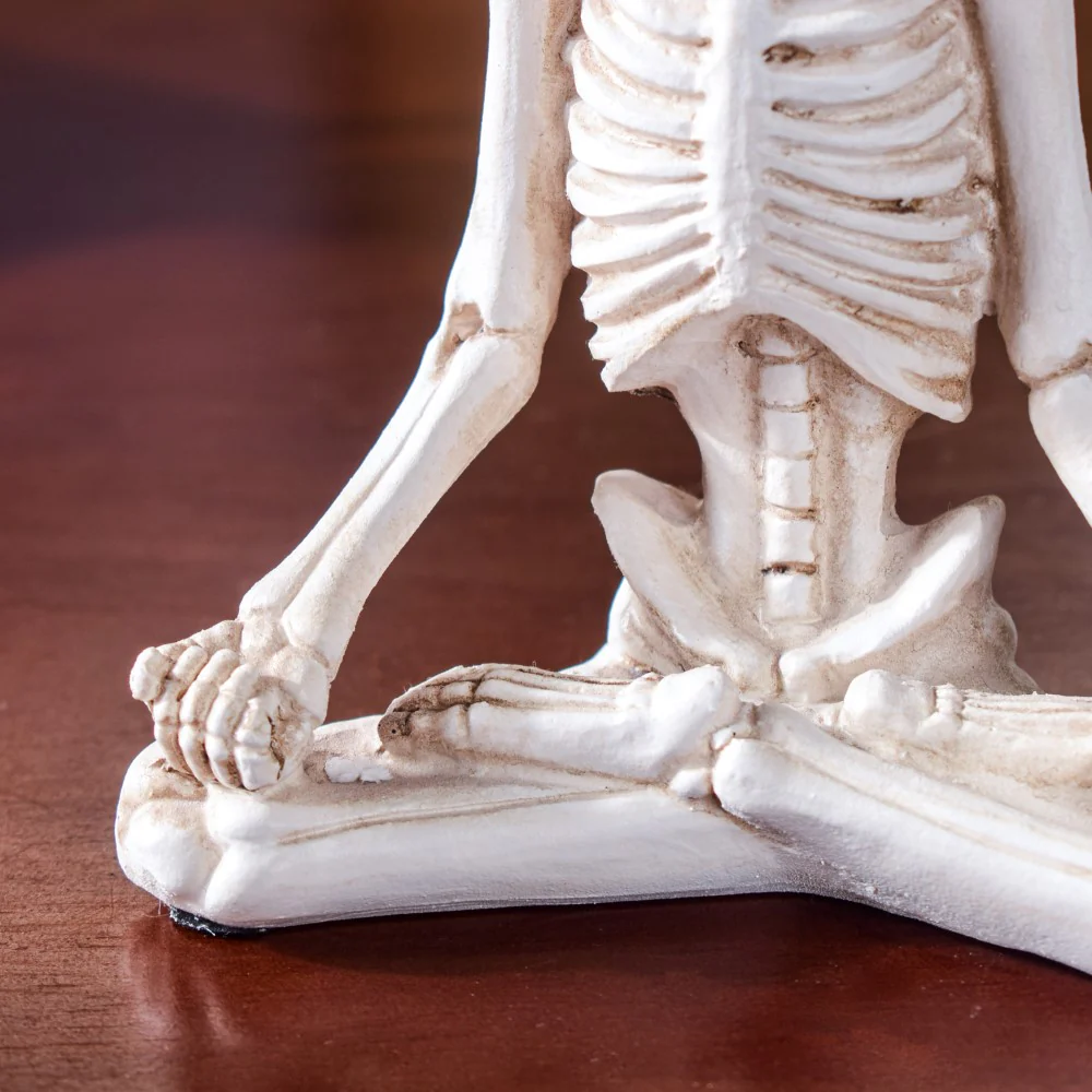 Yoga Skeleton Showpiece White Set Of 3 - Image 10
