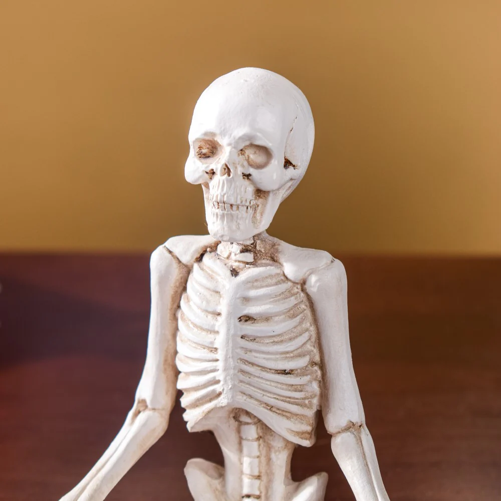 Yoga Skeleton Showpiece White Set Of 3 - Image 14