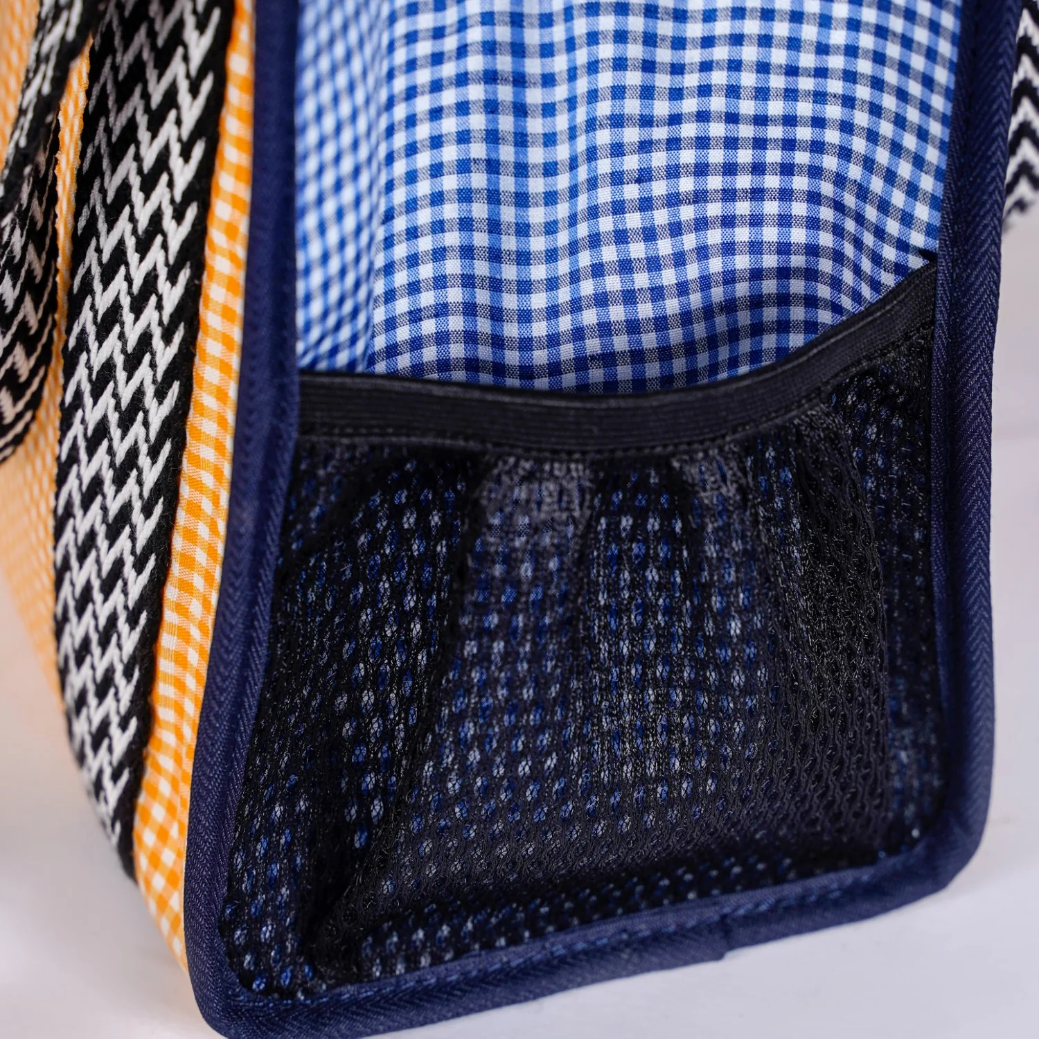 Zesty Checkered Lunch Bag Yellow - Image 9