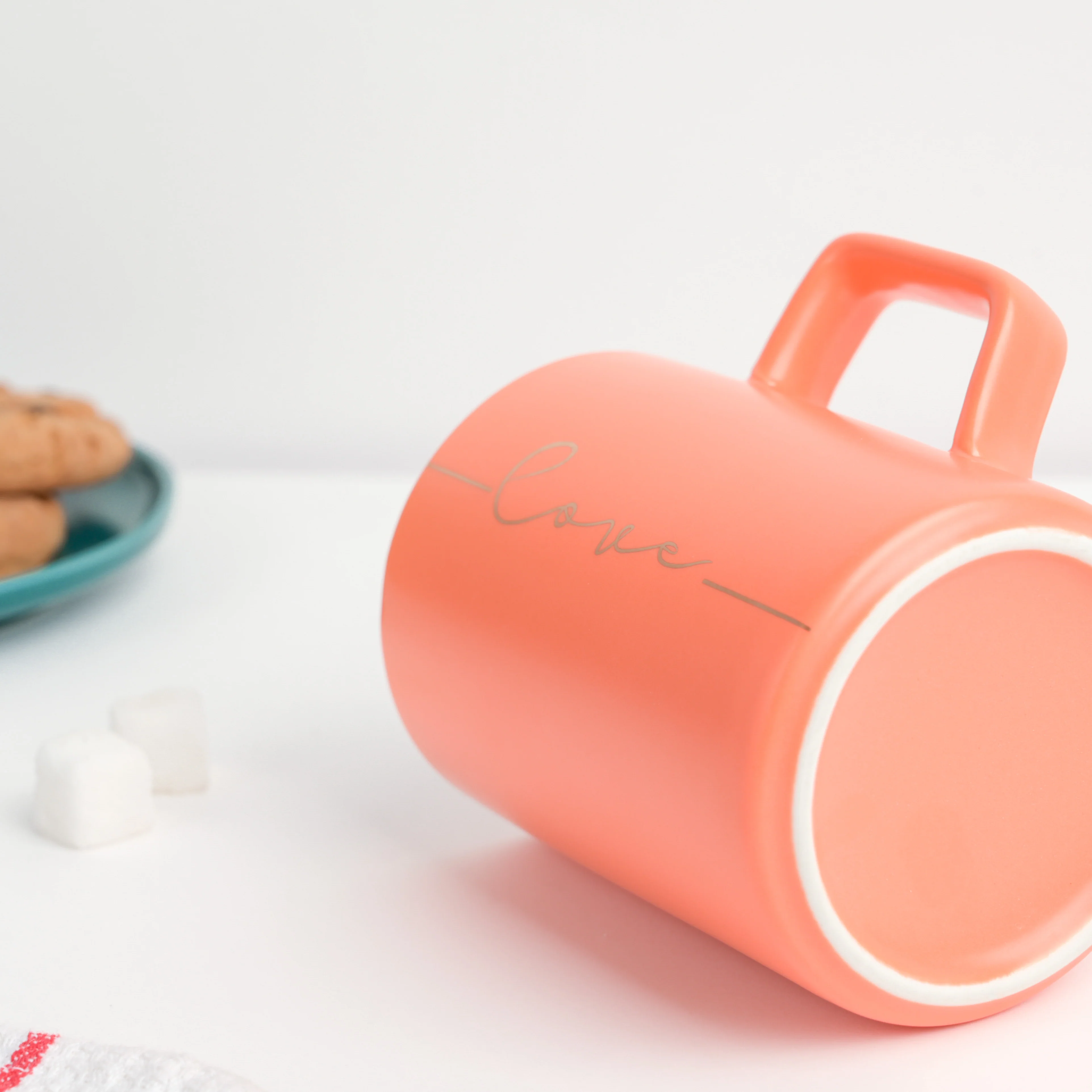 Zesty Orange Ceramic Coffee Mug 400 ml - Image 5
