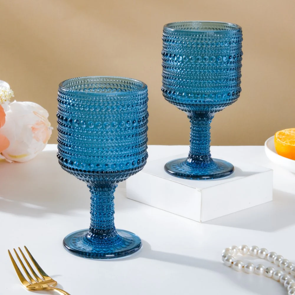 Zesty Wine Glass Blue Set Of 6 250ml - Image 11