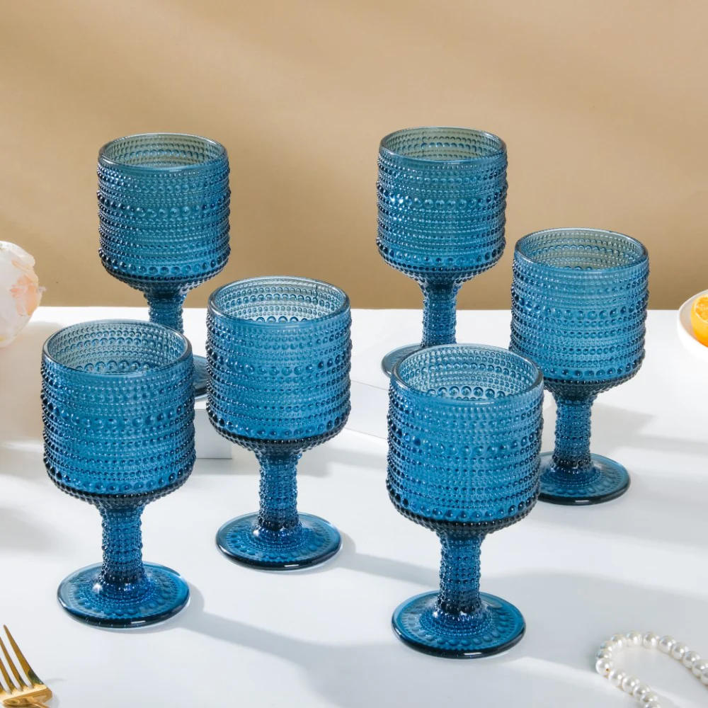 Zesty Wine Glass Blue Set Of 6 250ml - Image 4