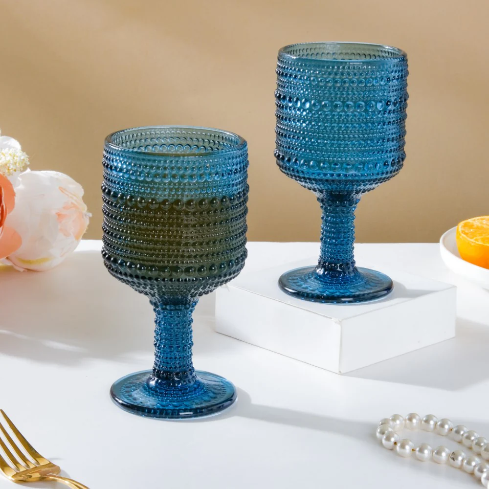 Zesty Wine Glass Blue Set Of 6 250ml - Image 7