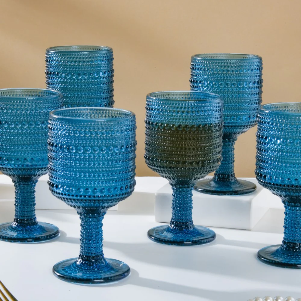 Zesty Wine Glass Blue Set Of 6 250ml - Image 8