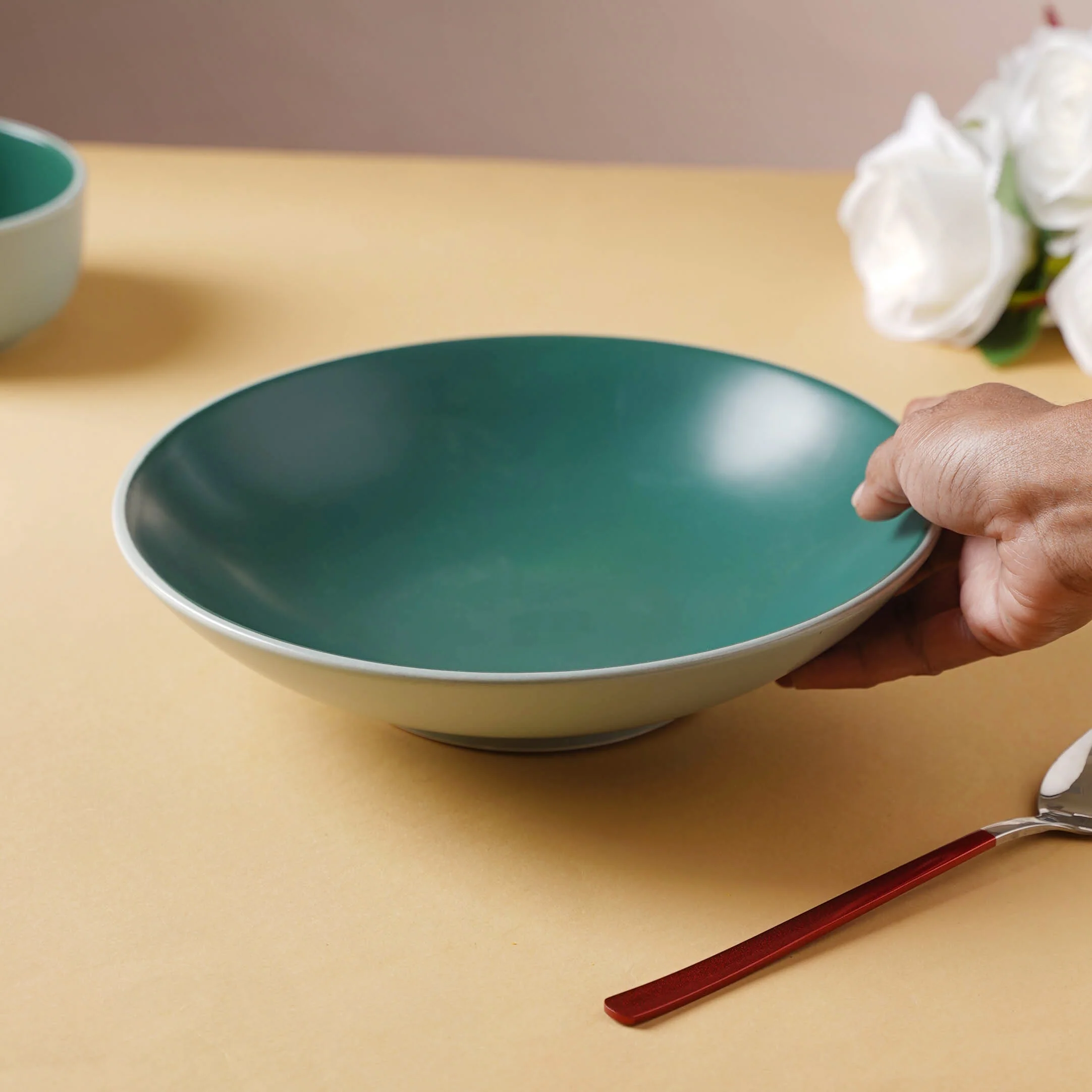 Zoella Noodle Plate Green - Image 4