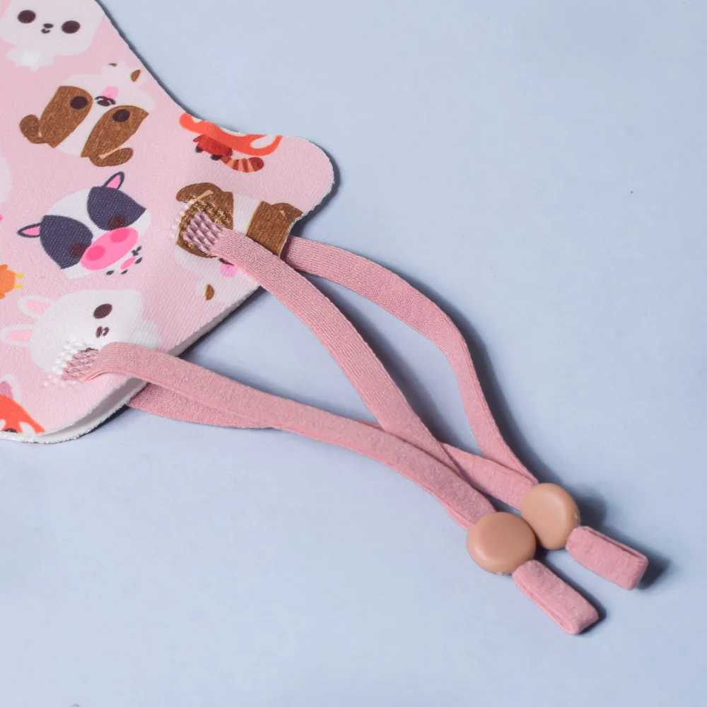 Zootopia Animal Printed Face Mask Pink Set Of 2 - Image 7